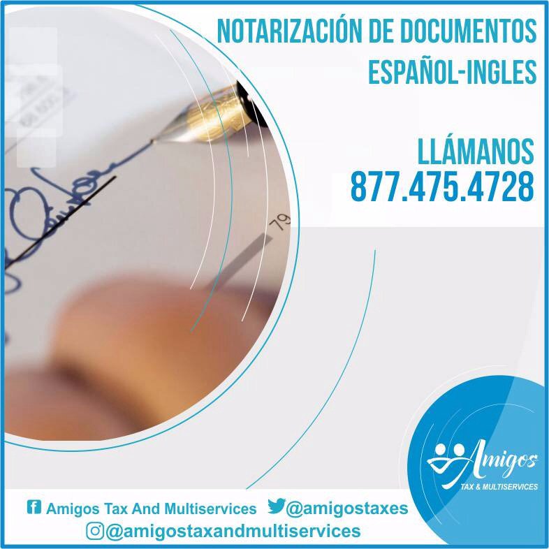 amigostaxes's tweet photo. Gracias por preferirnos,estamos para atenderte siempre ! Notarización de documentos #Rogers #Springdale #Carthage https://t.co/3h7z4E5EWT