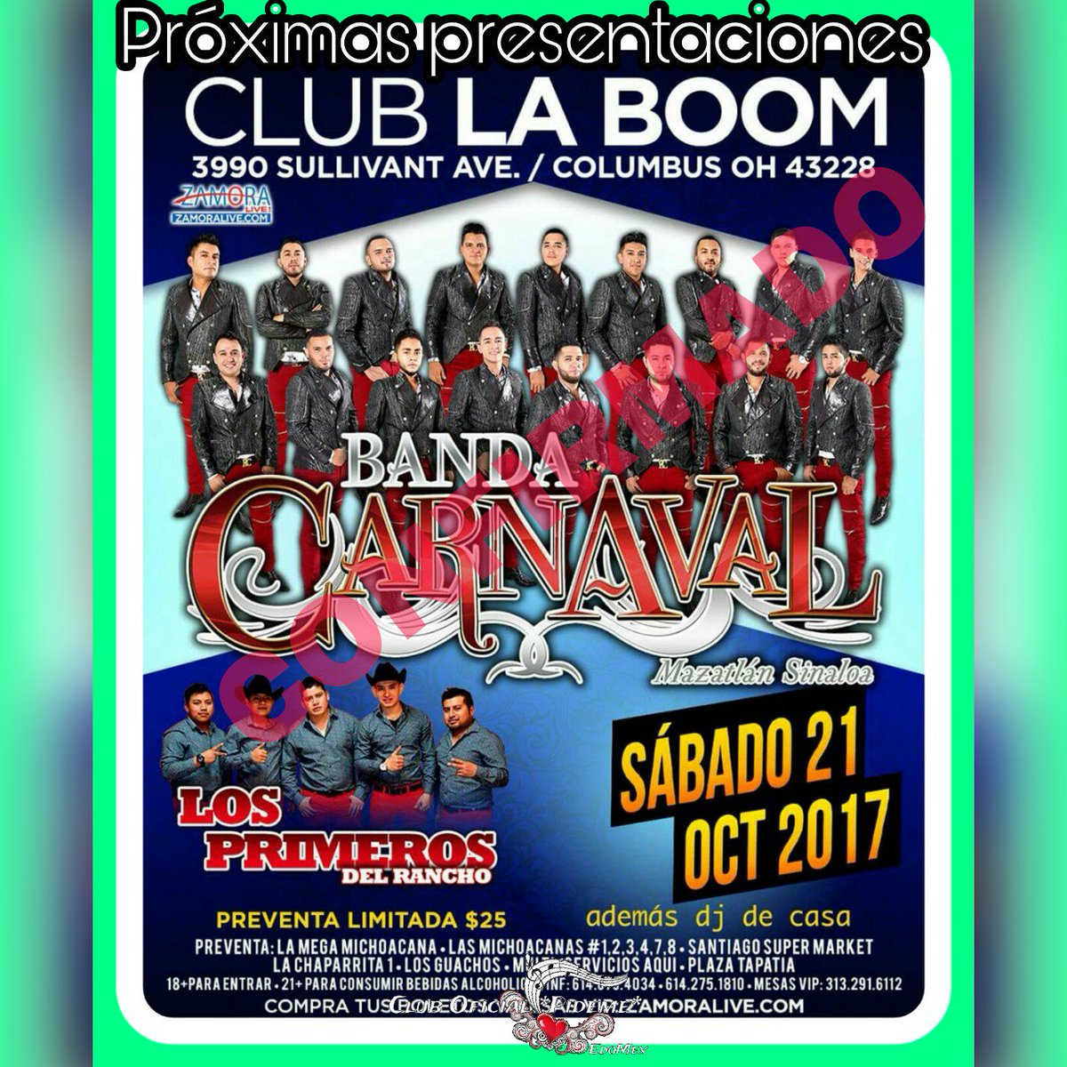 Fanny_Locutora's tweet photo. No te puedes perder su #TourComoNoQueriendo2017 @_bandacarnaval @BCCoordinacion @ClubPidemeBC Hoy!!! muy pronto en tu cuidad https://t.co/9nmwdFDpQp