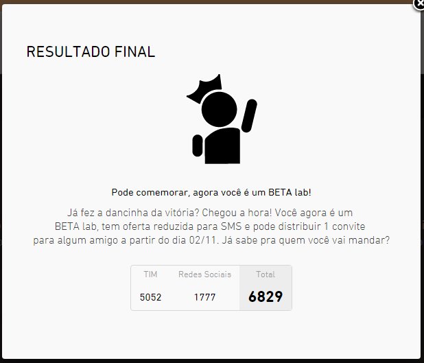 Quem já fez a dancinha ai ? 

Obrigado meus amigos, sem vocês não seria possível!

#TimBeta #BetaQuerLab
