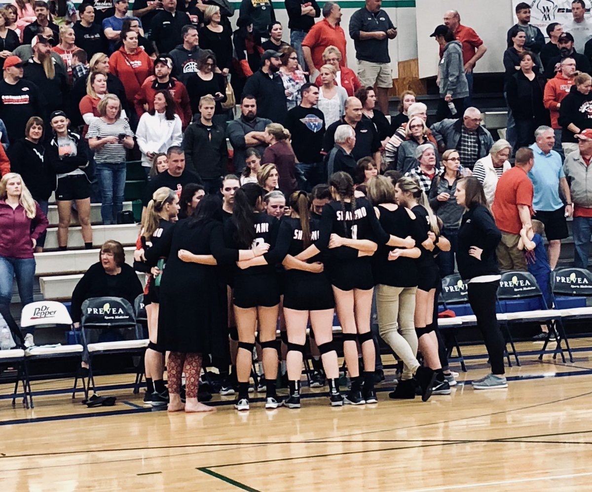 ShawanoLeader's tweet photo. “This year was a coach’s dream,” coach Young said after Hawks end a dominating season with loss at Notre Dame in WIAA D2 regional final https://t.co/mdSr21sS7S