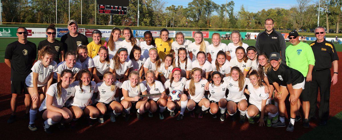 The_Pennant's tweet photo. .@PHMschools Supt. Dr. Jerry Thacker, @PennPride365 AD Aaron Leniski, Coach Jeff Hart &amp; the Girls Soccer Semistate Champion Penn Kingsmen. https://t.co/lGMShfOyOO