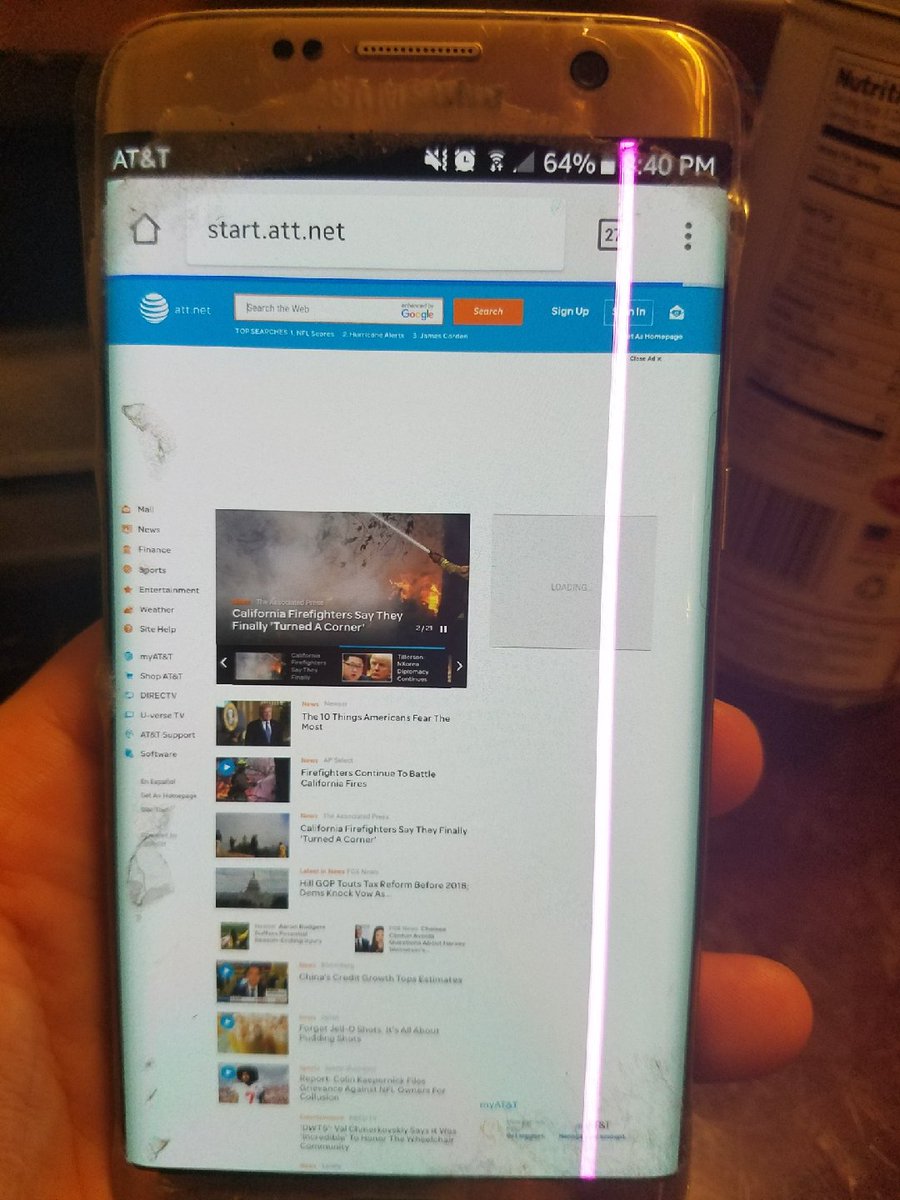RicanHeat13's tweet photo. Sucks #samsung wont fix their known problem smh #samsungpinkline https://t.co/6N05kgWxWQ