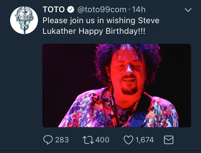 Happy Birthday Mr. Steve Lukather! Follow for more updates on your favourite Rock N Roll bands. 