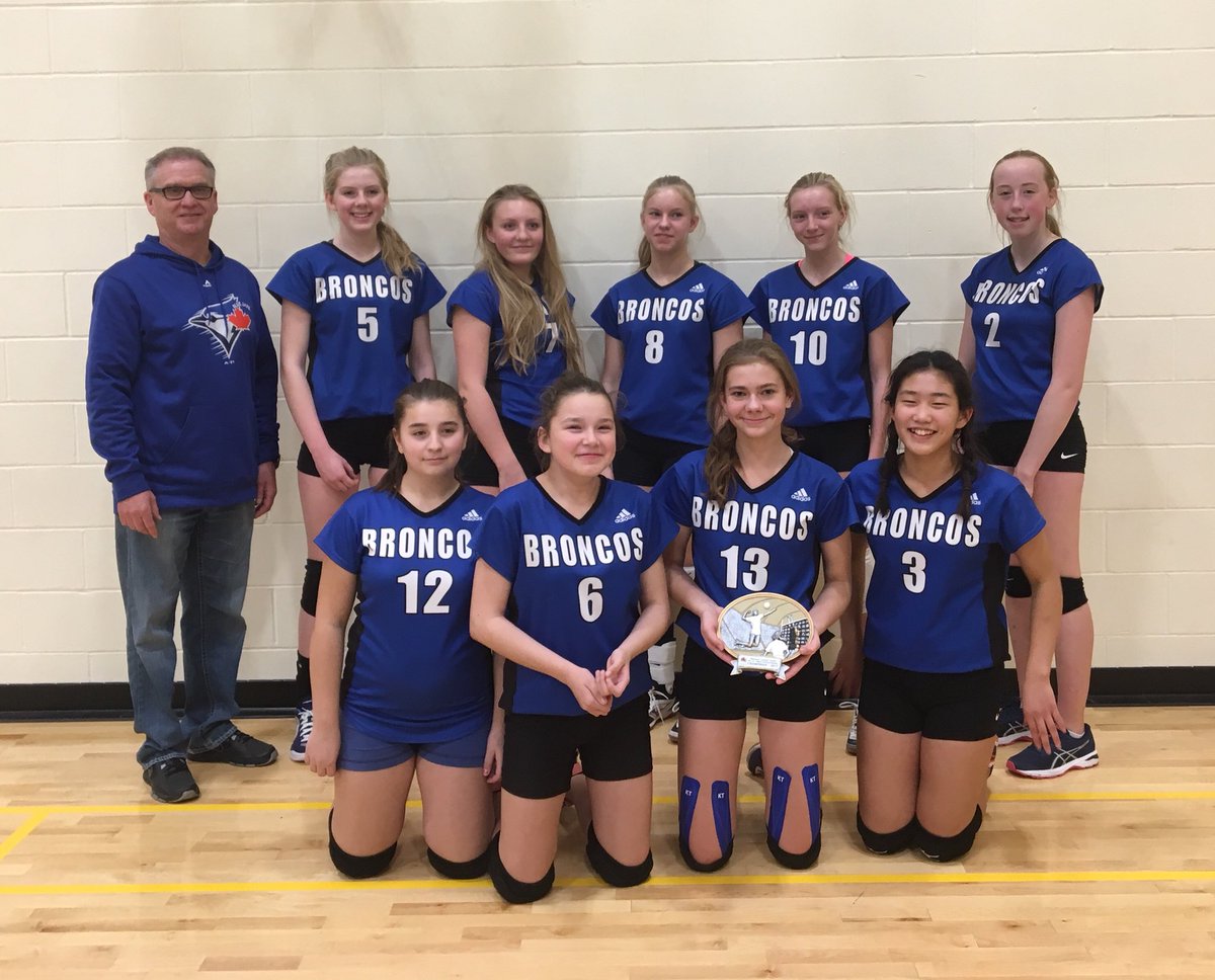 kellyschelske's tweet photo. First place for the @Bassanobroncos Intermediate Girls Vball team today at Wheatland Crossing. A fantastic day of volleyball!@BassanoSchool https://t.co/vqRUF1oMf4