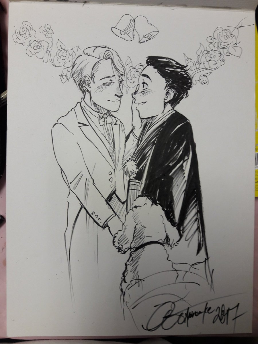 I'm upstairs at the Cafe at #animeonice doing sketches!