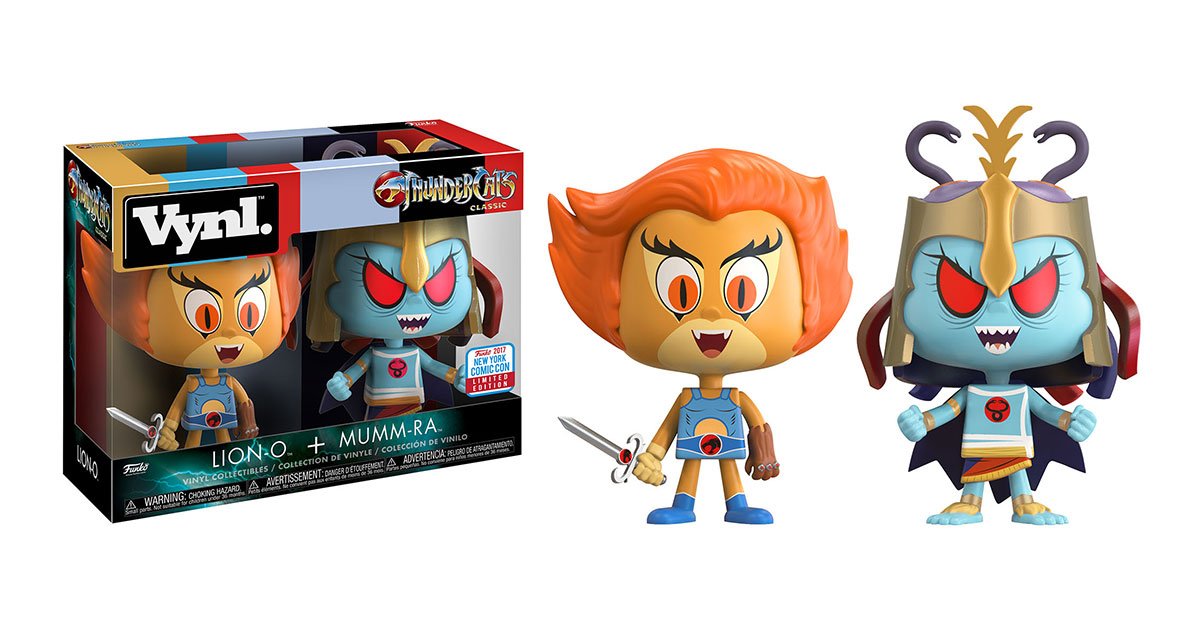 OriginalFunko's tweet image. RT &amp;amp; follow @OriginalFunko for your chance to WIN a NYCC Exclusive #ThunderCats Vynl. 2-Pack (featuring Lion-O + Mumm-Ra).