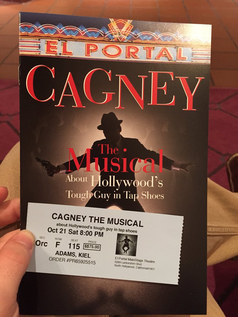 Seeing <a href="/CagneyMusical/">Cagney The Musical</a> tonight! Can’t wait! #JamesCagney #NewYorkToLA