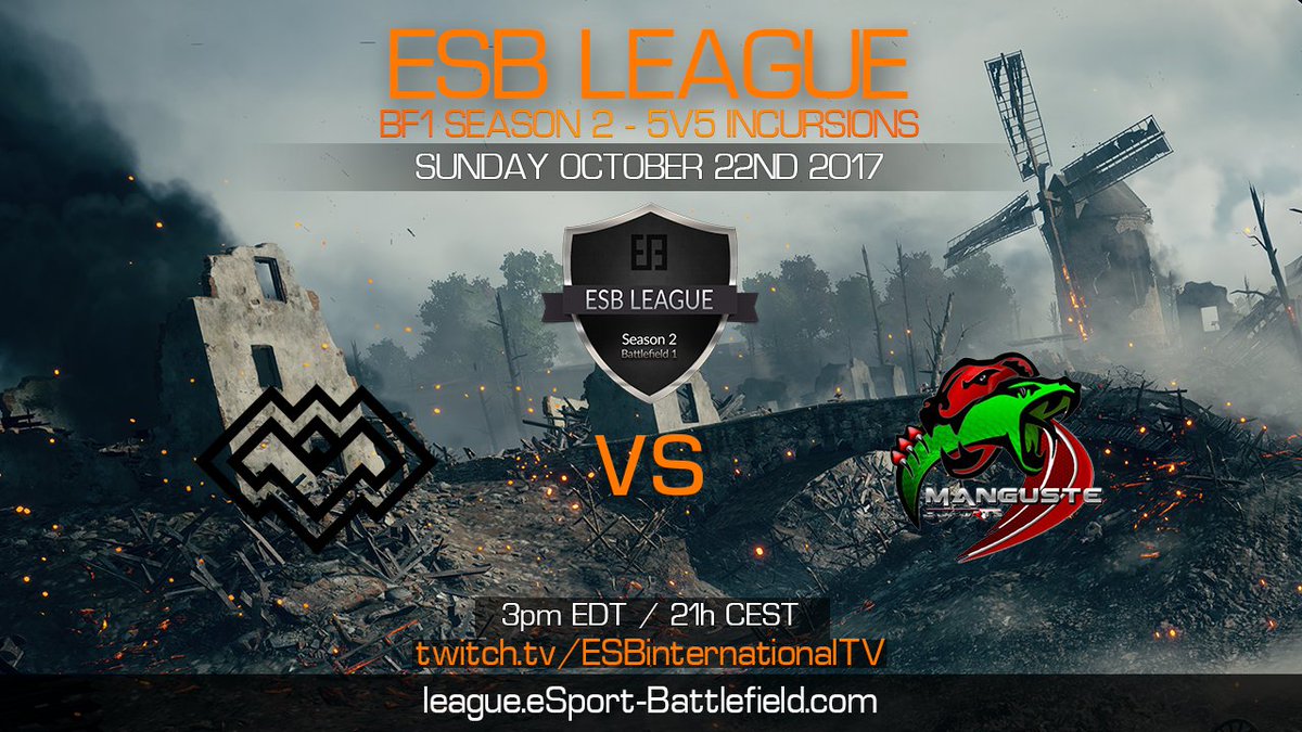 EsportBF's tweet photo. Tonight @Meratua_ face off vs @Manguste_eSport in 5v5 Incursions casted by @BrettFX &amp; @CodeName_Deus live on:
https://t.co/MGJDqEdhs1 https://t.co/XdIbFOqcBe