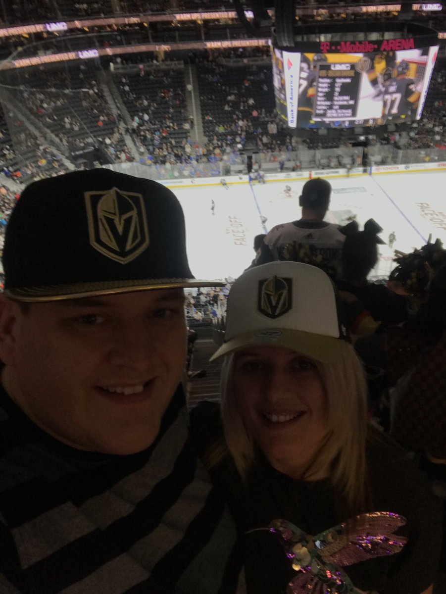 Over from the UK for our first NHL game <a href="/GoldenKnights/">Vegas Golden Knights</a> #GoKnightsGo