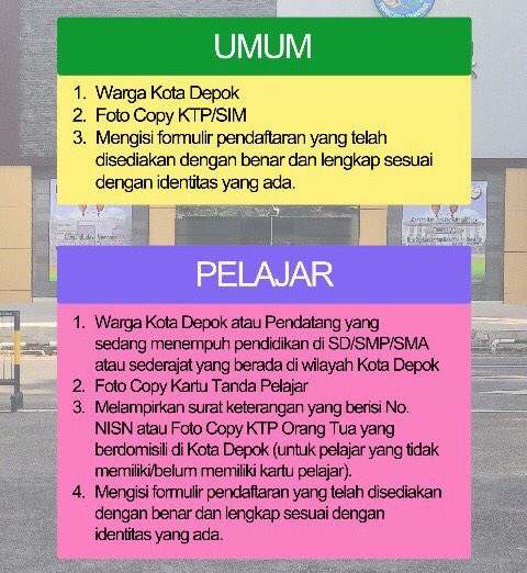 depokita's tweet photo. Sudah bergabung menjadi anggota Perpustakaan Umum Kota #Depok? Ini dia persyaratannya... #InfoDepok #InfoDPK https://t.co/izs9XKuX42