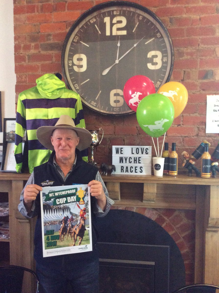 MtWycheCup's tweet photo. Look who called into #BakeryOnBroadway @coffeyracing Watching the clock &amp; counting down #WycheRaces https://t.co/iWiFgeLG1c