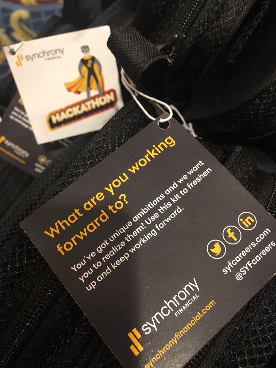 SYFCareers's tweet photo. Hey hackers, our travel kits will help keep you coding through the night! #Money2020 #lifeatsyf #hackathon https://t.co/Ao7aHQloTd