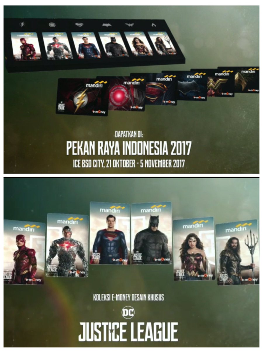 bima_161's tweet photo. e-money mandiri Justice League

#justiceleague #superman #batman #wonderwoman #cyborg #flash
@justiceleaguewb @justiceleaguewb @bankmandiri https://t.co/PnxijGja26