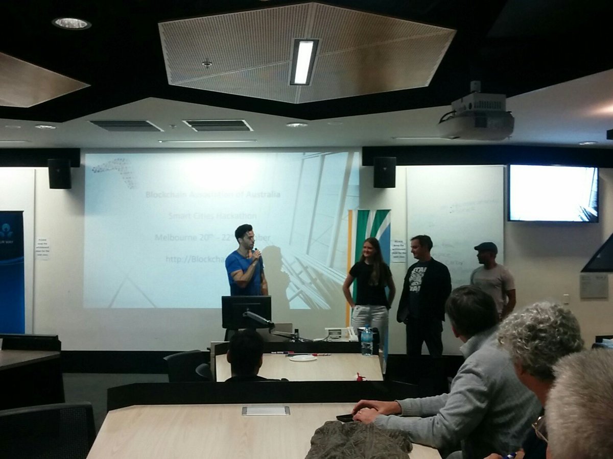 Ivan_Carlisle's tweet photo. Our own Millie Perkins with chairman of the BCAssociationAC and CIO of Palo Alto judging the #smartcitieshack @mggs https://t.co/b5yhmHX9D8