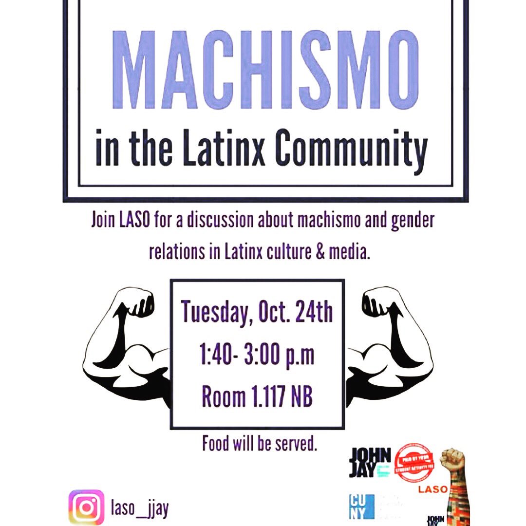 lasojjay's tweet photo. LASO familia please join us this Tuesday for our Machismo event! We will be having a raffle for our new LASO shirts &amp; food will be served! https://t.co/rUSFtyUvC8