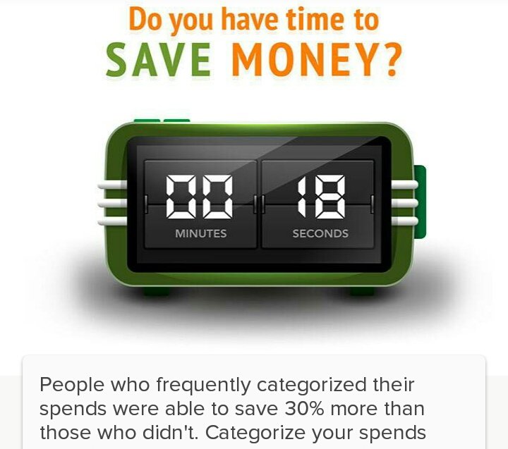 Categorize your spends and save money. Make note of your spends. Start today. #Money