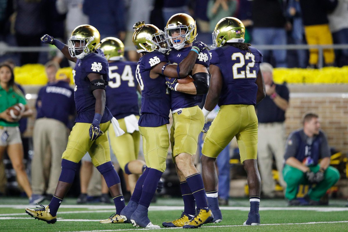 SportsCenter's tweet photo. No. 13 Notre Dame 49, No. 11 USC 14

All Irish. All the time. https://t.co/4Cd3HWDos5