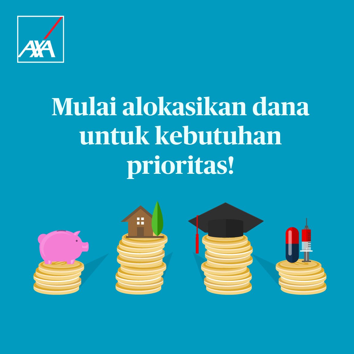 AXAIndonesia's tweet photo. Yuk, pisahkan akun berbelanja dengan kebutuhan lain agar tidak tercampur alokasi anggaran dari masing-masing kebutuhan lain. #AXAID https://t.co/6X6XqPnR6e