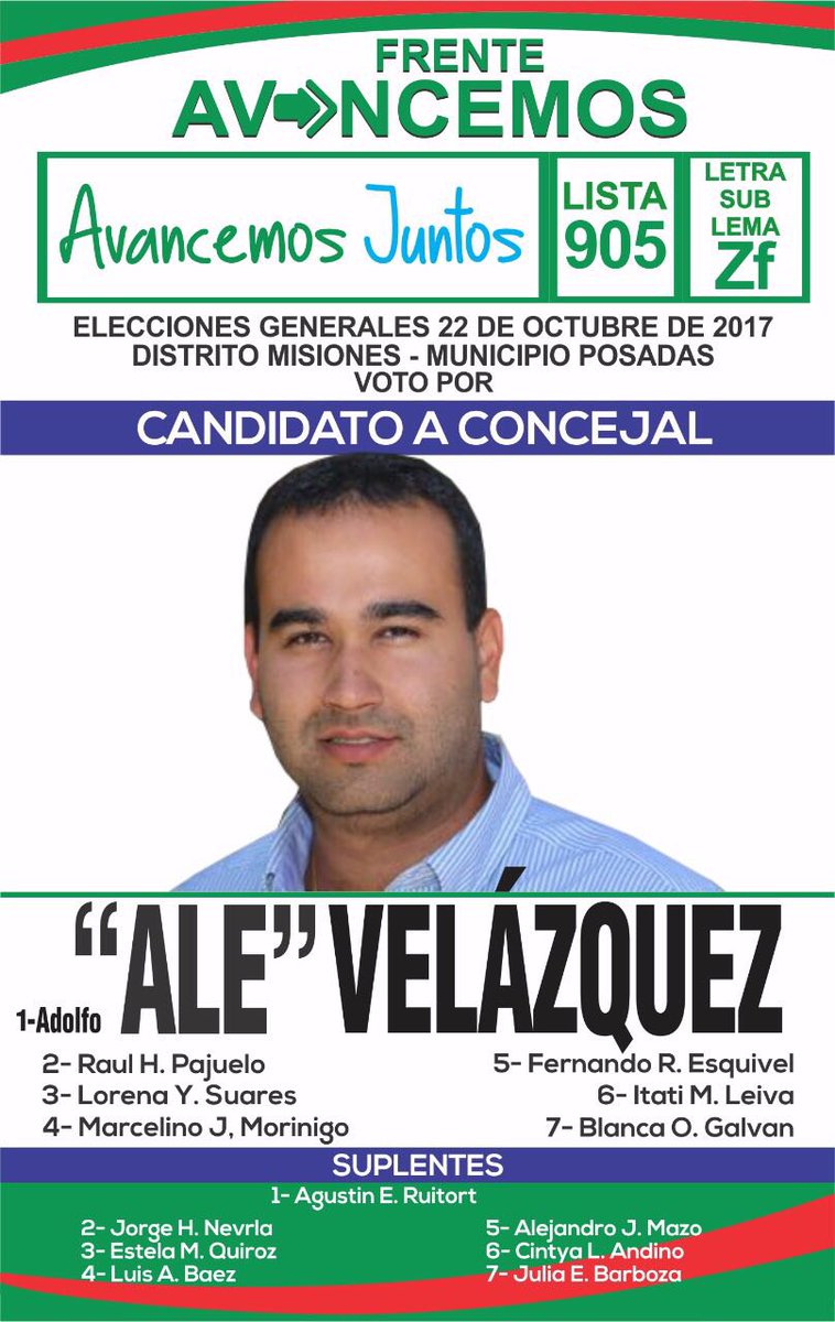 trabajoporvos's tweet photo. Este domingo #GanasVos junto a @velazquezale  VOTA con confianza https://t.co/bguZhiKcK3