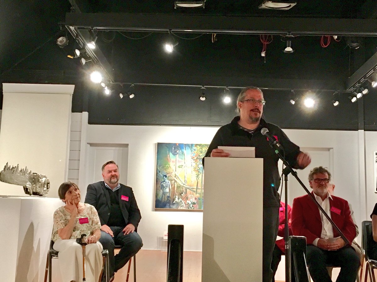 SSArtPrize's tweet photo. Thank you to all the #Jurors #DavidGarneau #DenisLongchamps #NaomiPotter You had to make some tough decisions! #JurorsChoiceAward #artprize https://t.co/a14AQGVRhV