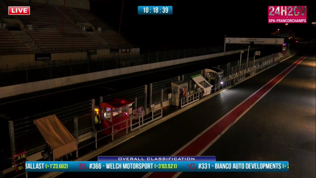 With just over ten hours racing to go here <a href="/circuitspa/">Spa-Francorchamps</a> we are currently running in 39th place #WeAreRacing <a href="/WelchMotorsport/">Welch Motorsport</a> #2CV24H