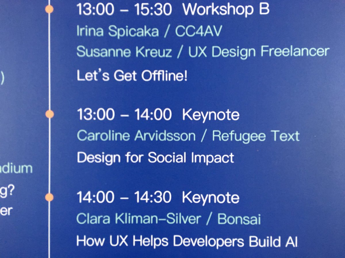 Refugee_Text's tweet photo. Time to start! Talking about Designing for social impact @talkux in Taipei https://t.co/kNcNwbRAl6