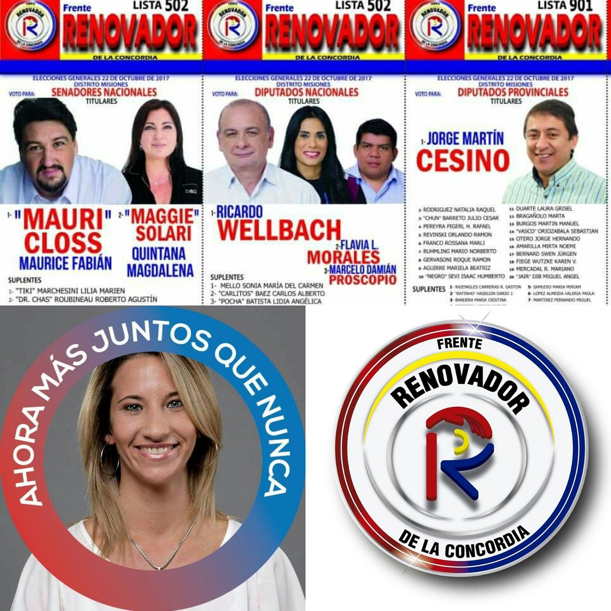 lupiccioniok's tweet photo. #SigamosJUNTOS 
22 de octubre votá 
#Lista901 https://t.co/X85qMRvh2K