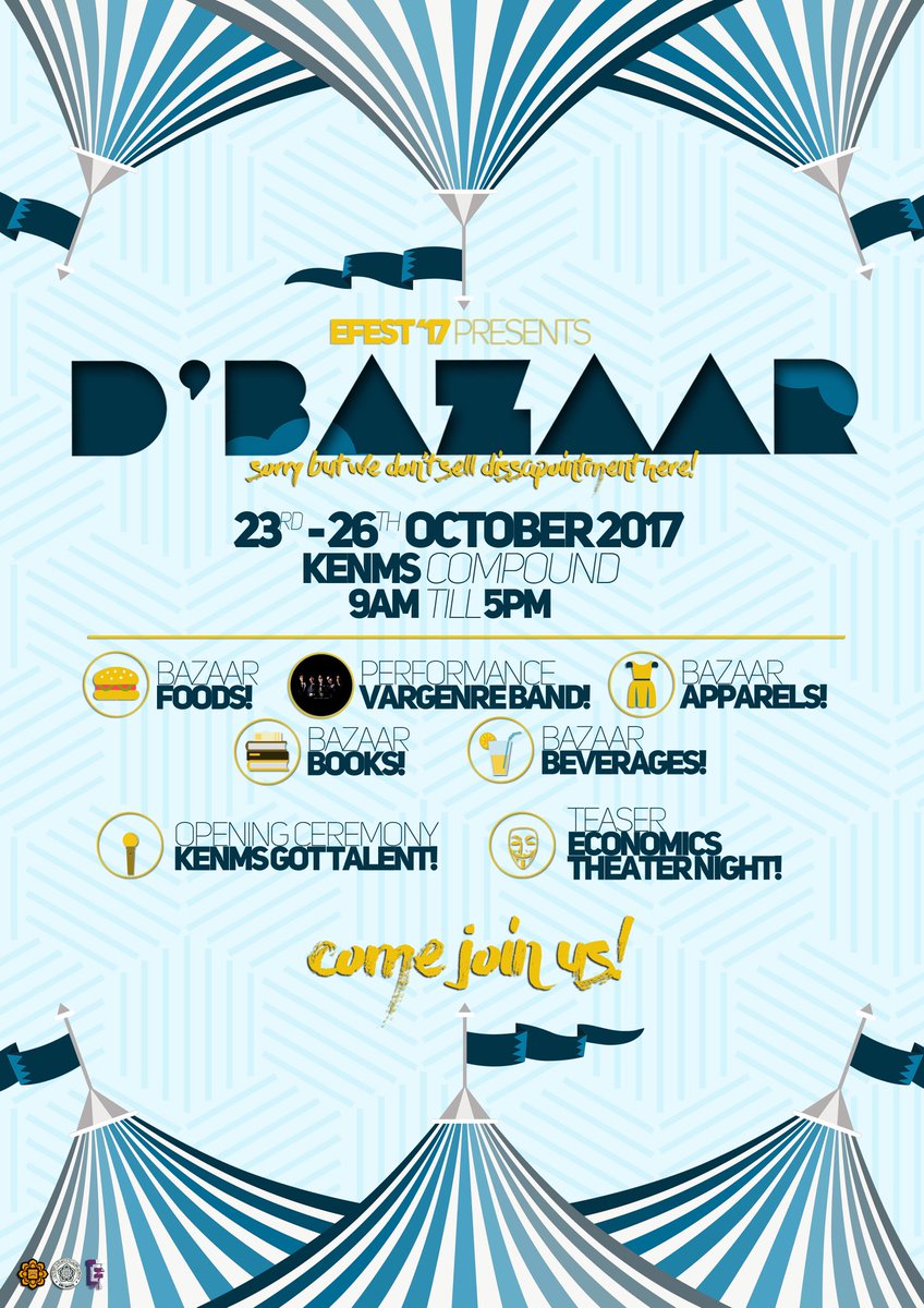 econsfest18's tweet photo. Goshhh it's tomorrow! π±π±π±
#efest17 #dbazaar https://t.co/uA8QflWUw1