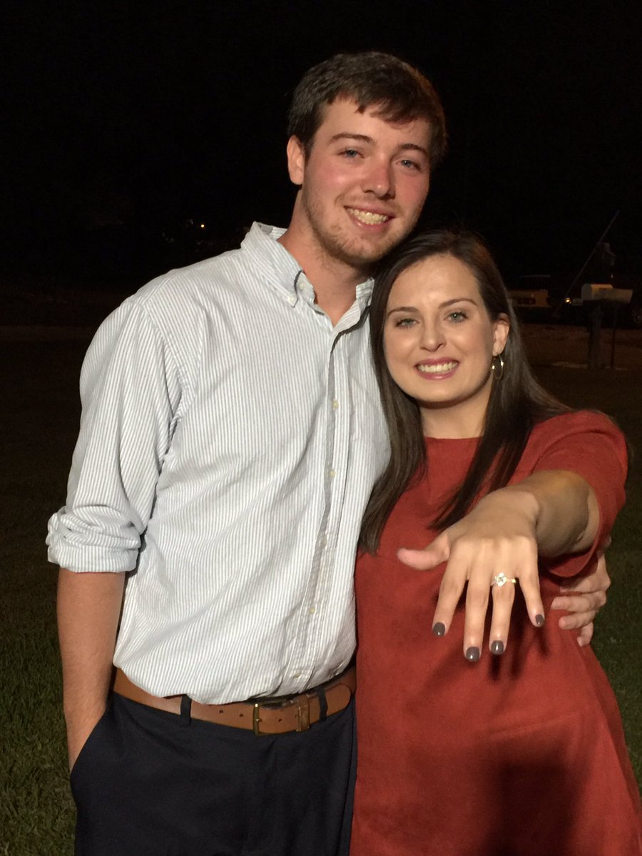 mcalpin9's tweet photo. Trevor and Sarah got engaged❤️ https://t.co/Hbek1IytLa