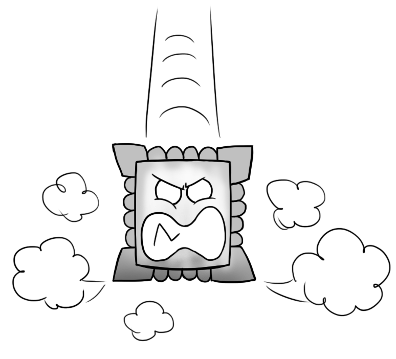 ChocEnd's tweet image. I always loved the Thwomps and their exaggerated expressions XD
#supermario #mario #thwomp