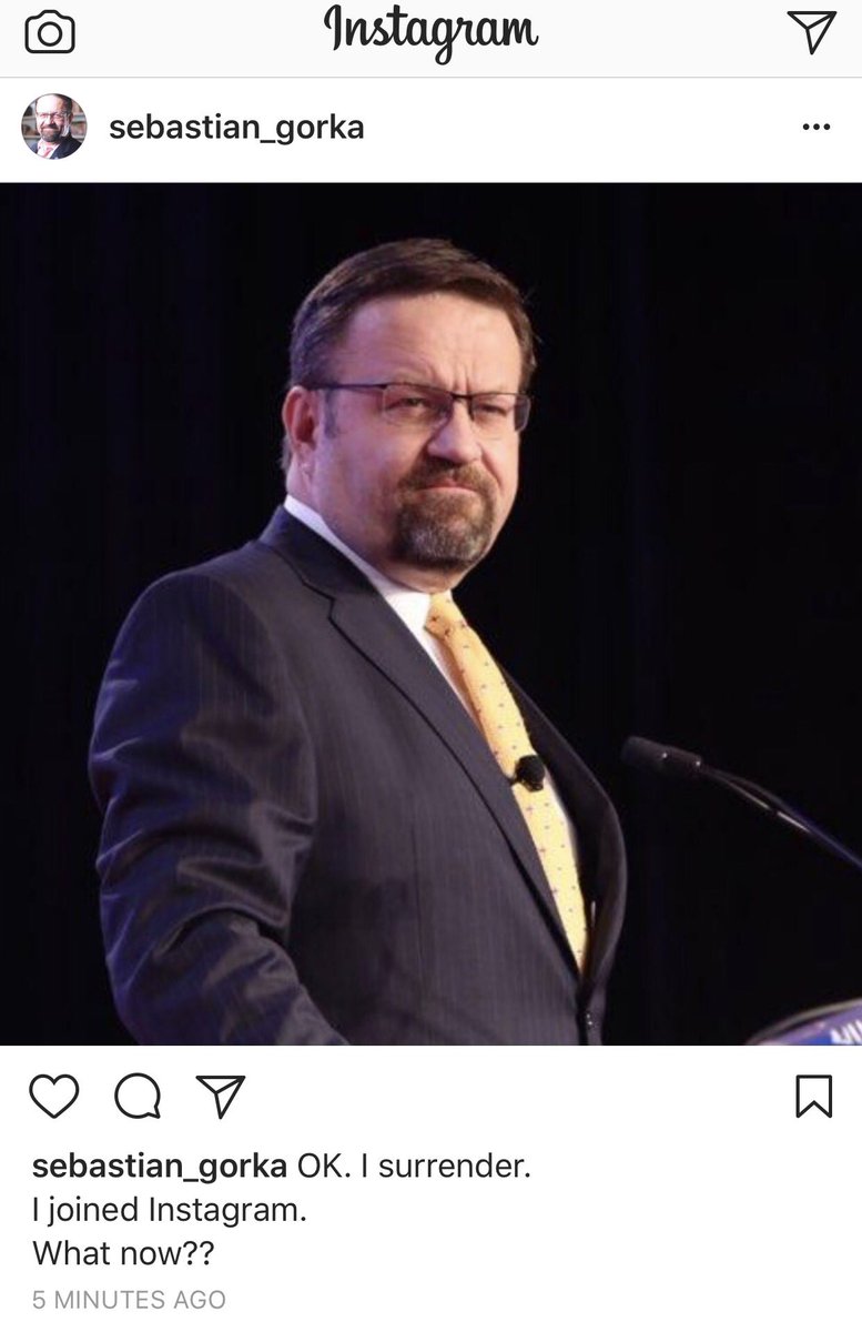 SebGorka's tweet image. OK, now what?