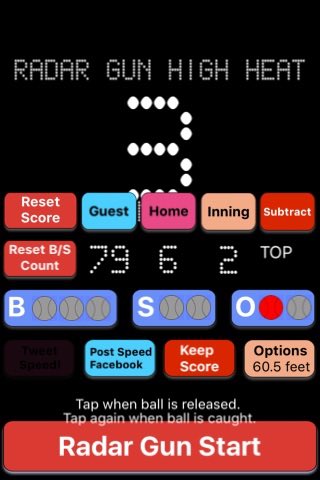 eferg74's tweet photo. Last pitch clocked at 3 mph! (Baseball Radar Gun High Heat for iOS) https://t.co/uzIgh1Dctz https://t.co/FjCrRvQmKK