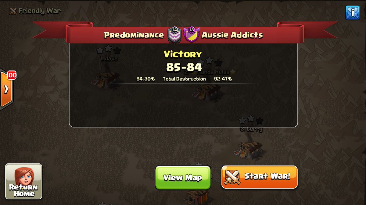 Predom_CoC's tweet photo. We didn't come to mess around 🌚 that's another good war for the books and another clan crossed off the list ✊🏽💦 @champwarleague https://t.co/0jCQG80StY