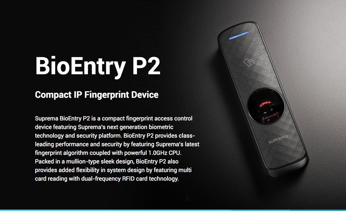screencheckmena's tweet photo. Suprema BioEntry P2 - IP Fingerprint Device
#suprema #bioentry #timeattendance #bioentryp2 #fingerprint
#biometric
https://t.co/ggW250RxH6 https://t.co/7YGiAXlyb9