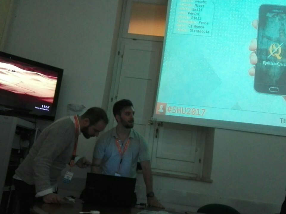 EPietrafesa's tweet photo. #SHU2017 quarto progetto in gara App quintana per categoria applicazioni cc @Csfoligno https://t.co/mdaKLh1oMS