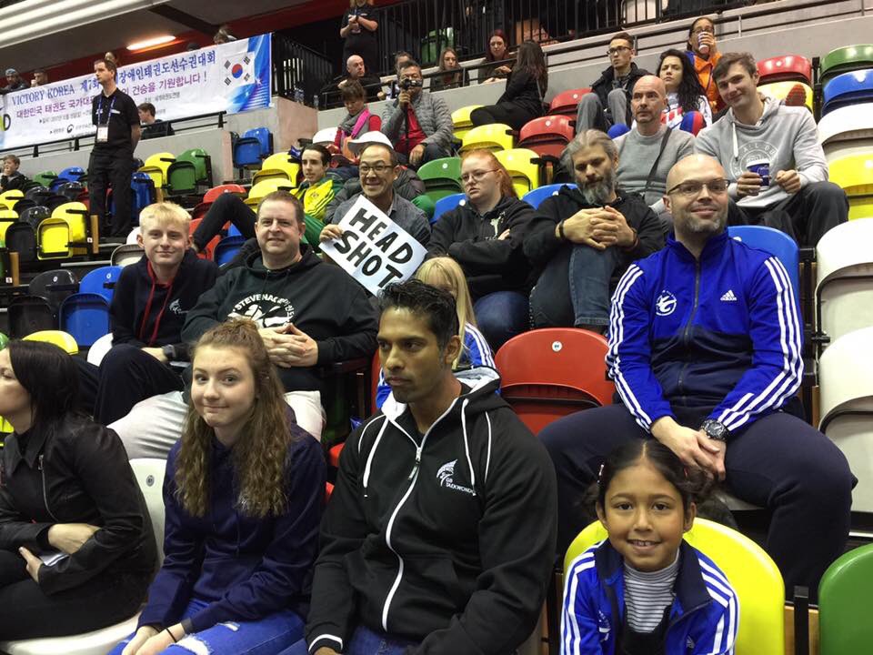 Stevenagetkd's tweet photo. Day 2 here at the Grand Prix #Kickingforglory #stevenagetaekwondoclub #WTGP https://t.co/tdvp4Xz5TY