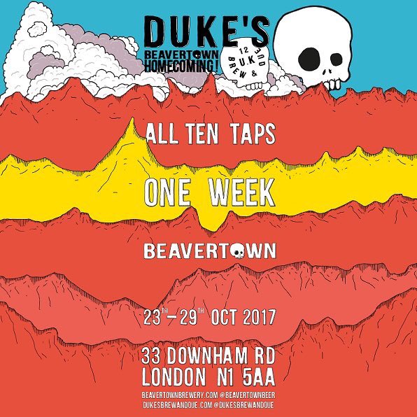 BeavertownBeer's tweet photo. 10 taps, all Beavertown, all week at Duke’s Brew &amp; Que! @DukesJoint . Starting tomorrow! https://t.co/ND8N952vwz