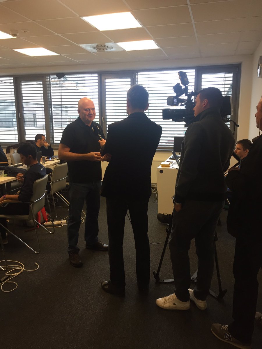 MLHacks's tweet image. We've got visitors at #HackBudapest @RTL_Klub has come to find out more about hackathons 👀