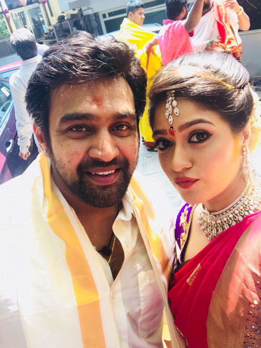 chirusarja's tweet photo. Thank u all 4 ur love support and blessings 4 both of us... https://t.co/BdYPNtZtwY