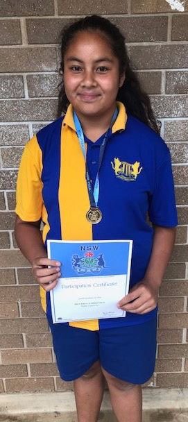 An inspiration to her peers - Unitty will be representing NSW in Discus at the Pacific School Games! GO WARBY!