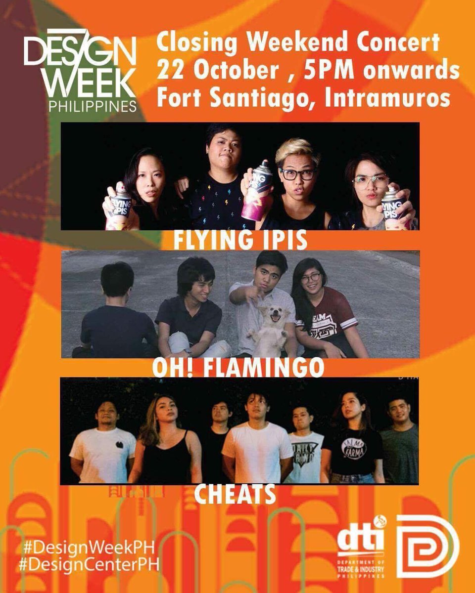cheatsmusic's tweet image. See you tonight at the #DesignWeekPH closing weekend concert!🎉
