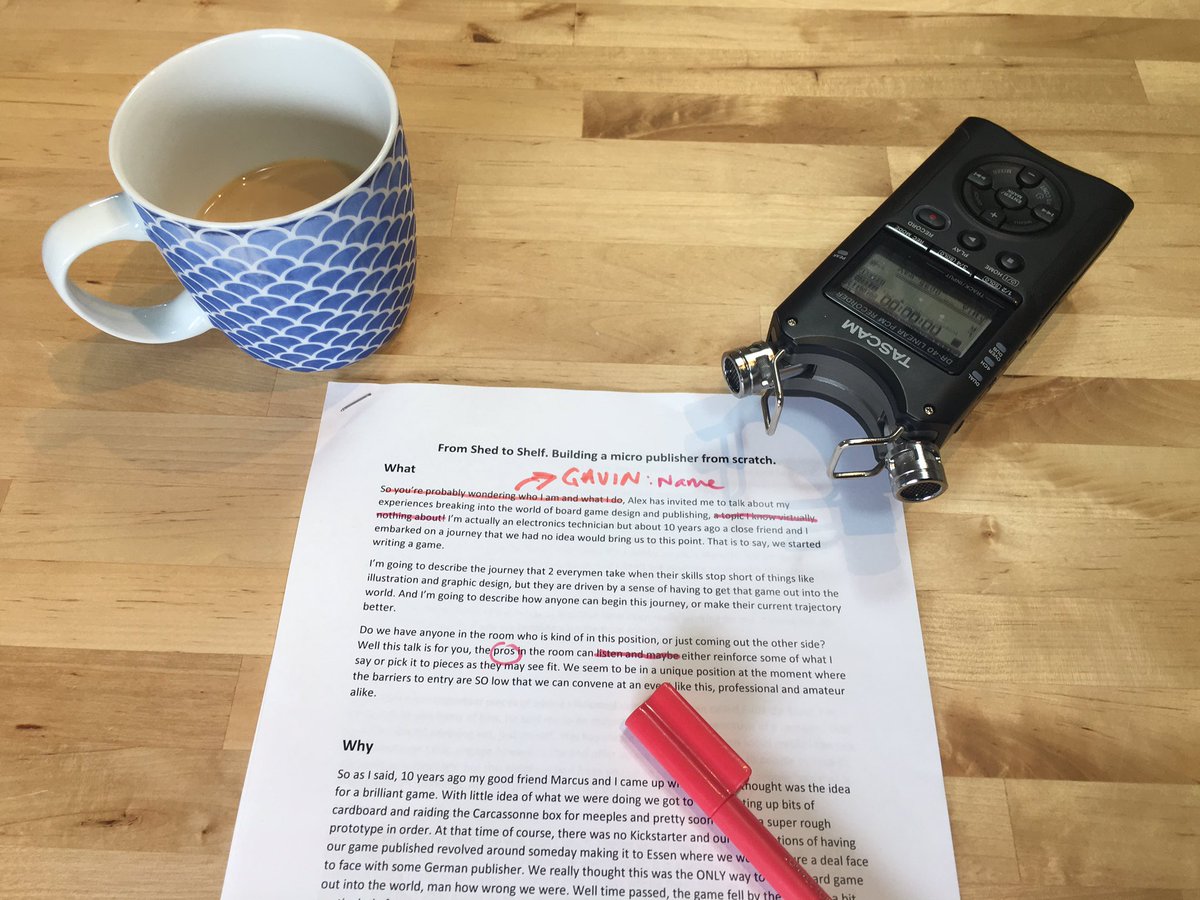 The_Prototyper's tweet image. Working on my Off-Keynote address to the good folk at #DevCon2017 courtesy of #TabletopGameDesignersAustralia