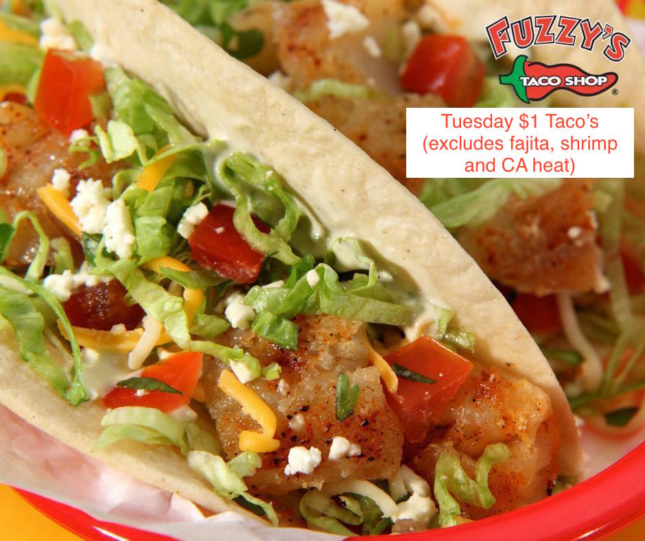 FuzzysTallyFSU's tweet photo. Join us for our Tuesday Taco launch.  We are located on Call Street near Maple Street Biscuit.  How many can you eat?
#TacoTuesday #FSU https://t.co/NX8AYhijhX