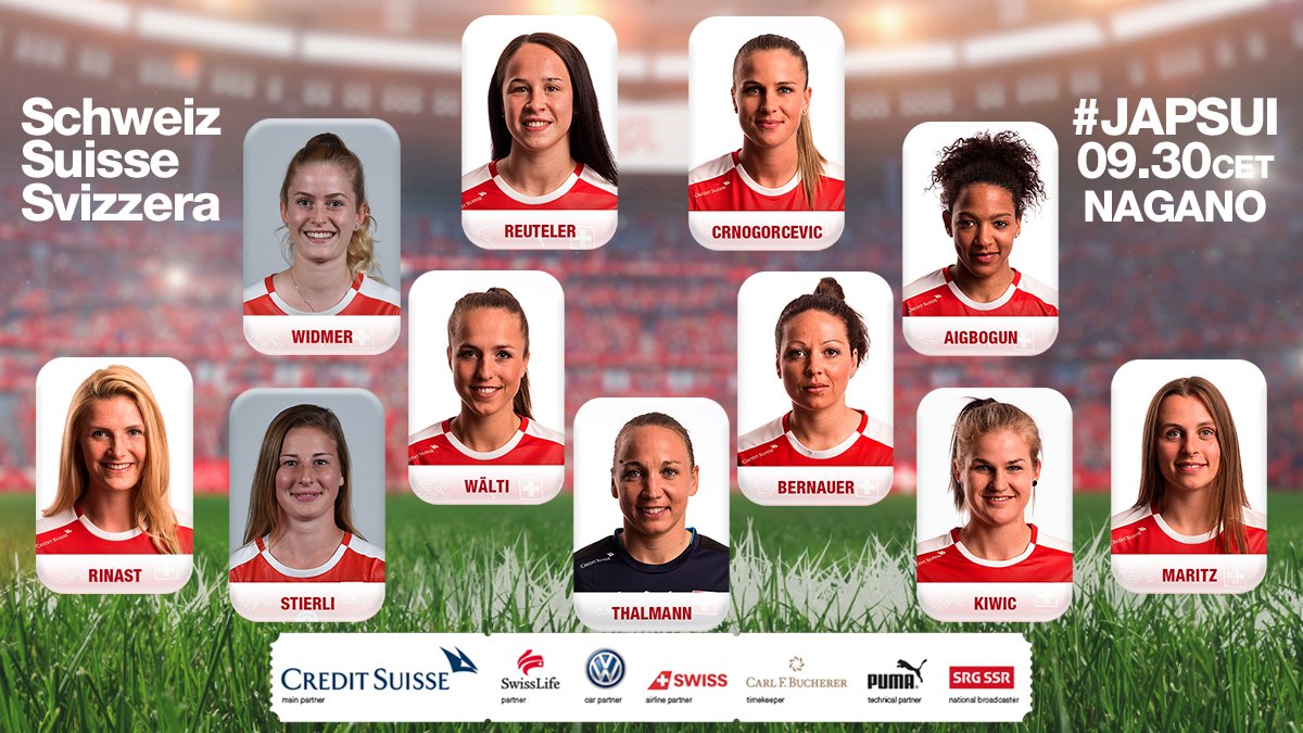 nati_sfv_asf's tweet photo. Unsere Startelf gegen Japan!
#JAPSUI um 9:30 Uhr live auf https://t.co/6Pxb4gDaC0!
🇨🇭⚽️✊ https://t.co/oEsj3I6fq1