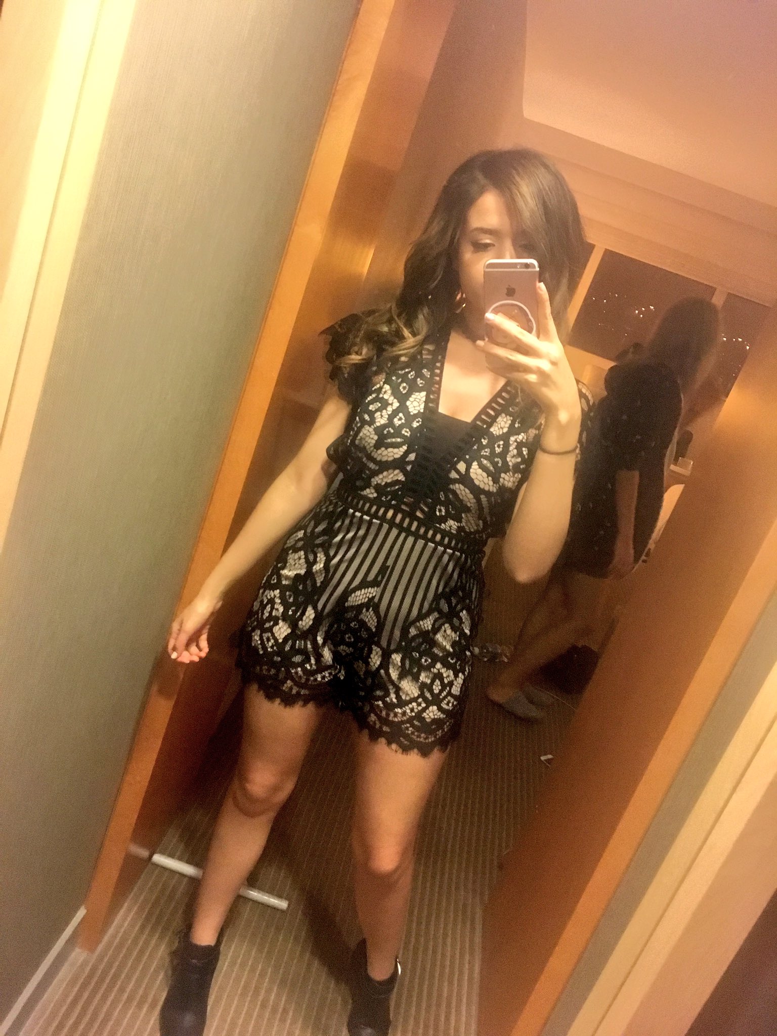 pokimane black dress on X: 