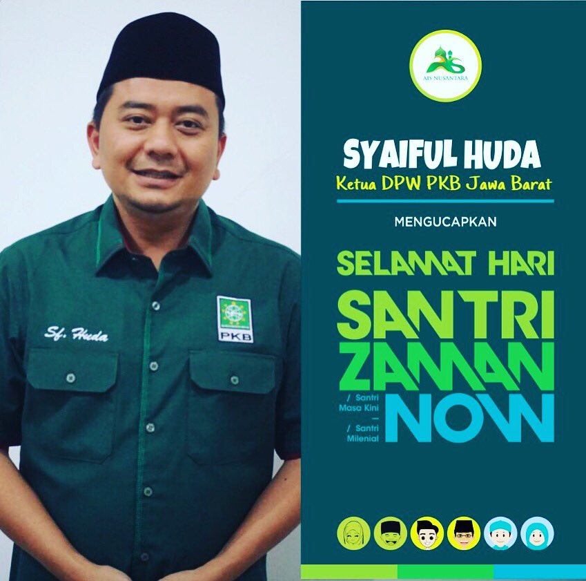 Selamat Hari Santri Nasional ; Santri mandiri adalah masa depan penggerak peradaban Nusantara.