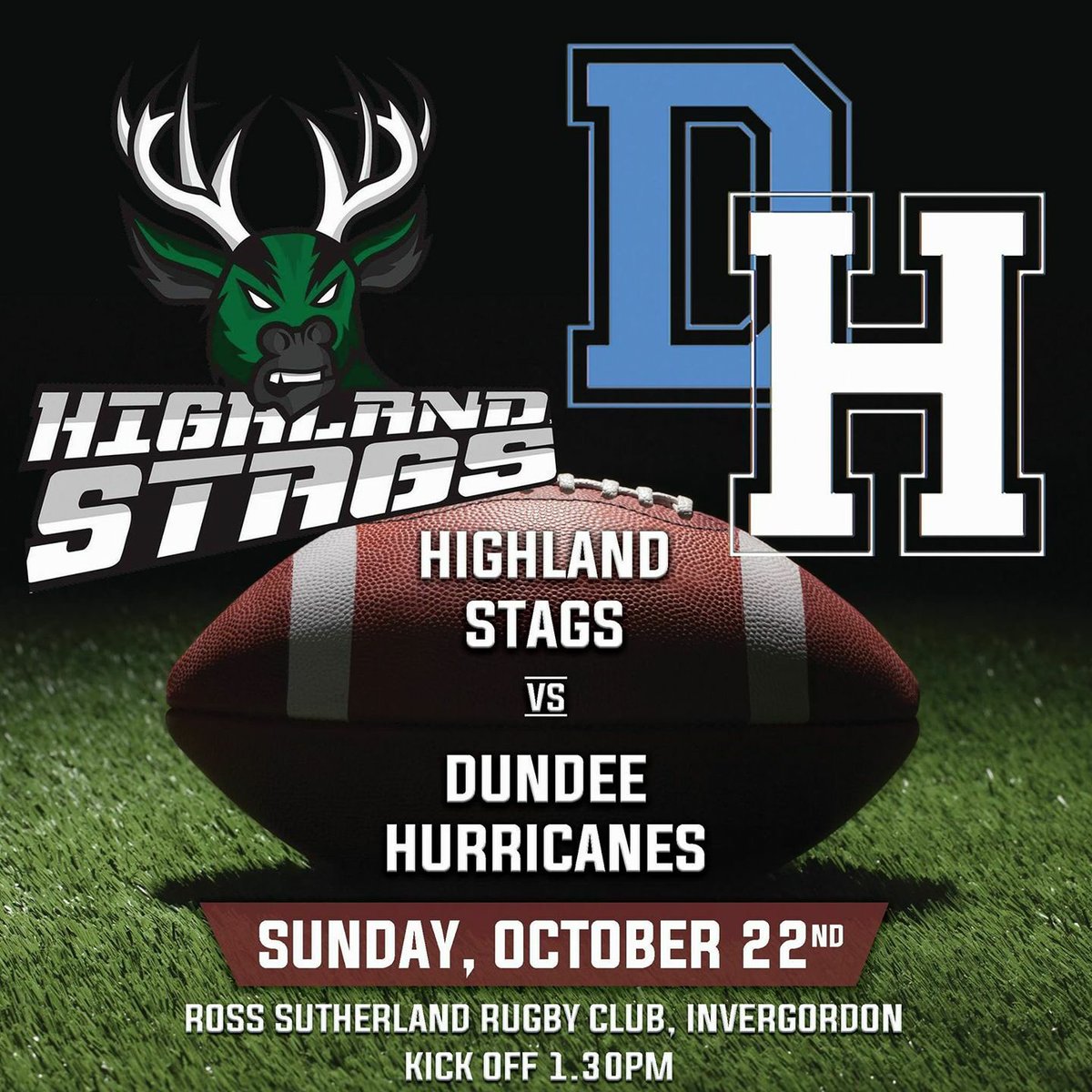 GAMEDAY!! Welcome <a href="/DundeeCanes/">Dundee Hurricanes</a> up to Stag Country! Hosting @ the Ross Sutherland Rugby Club @ Invergordon! Come along 4 kick off @ 1.30pm!