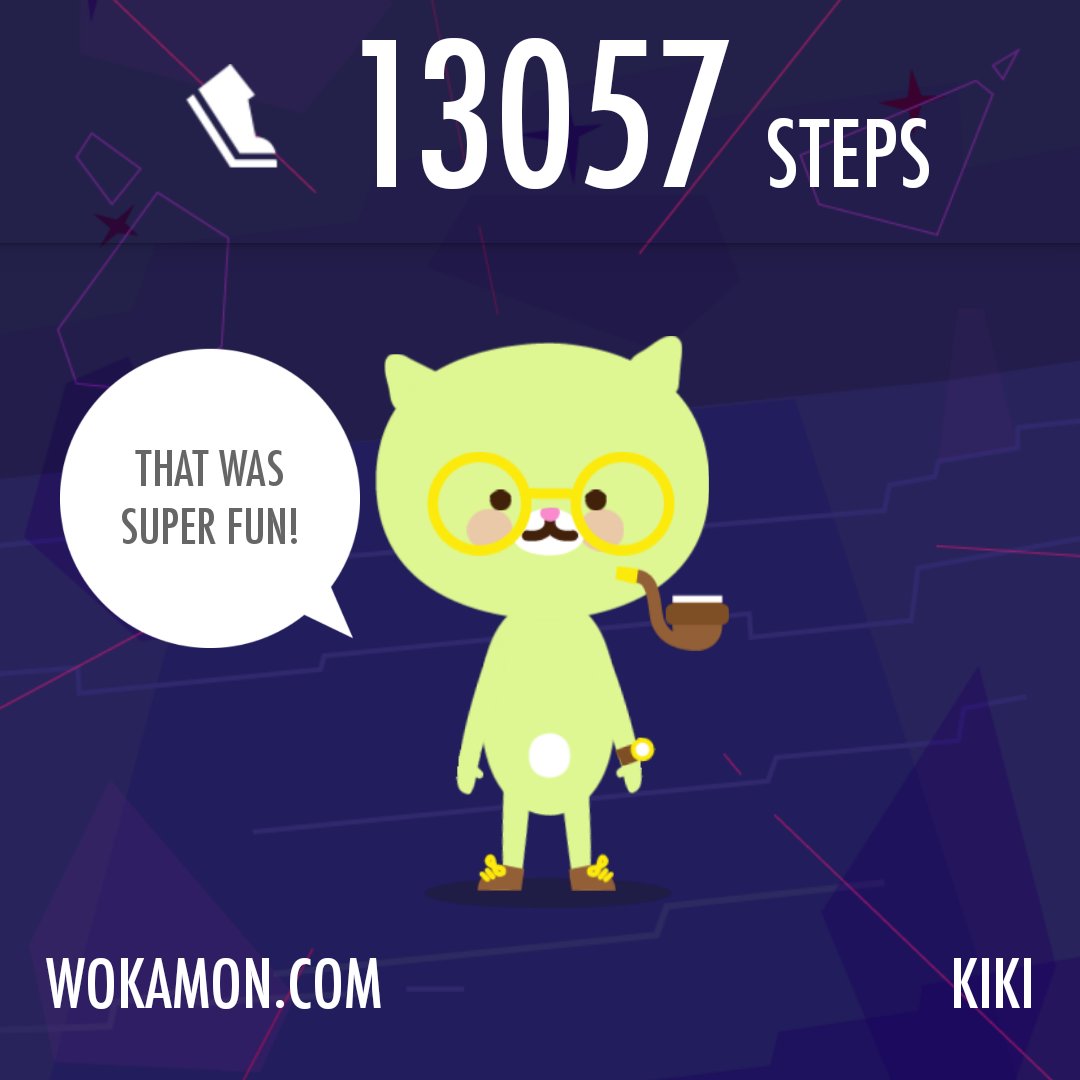 DomWolves's tweet photo. I've had a nice day with my #Wokamon kiki! @fitbit #Fitbit https://t.co/CLyId6p0Px https://t.co/PAeeDQhwsw