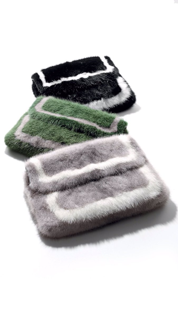 Introducing the E6 in Mink | A reinterpretation of our bestselling essential clutch | Available in four colourways. #baraboux #furclutch