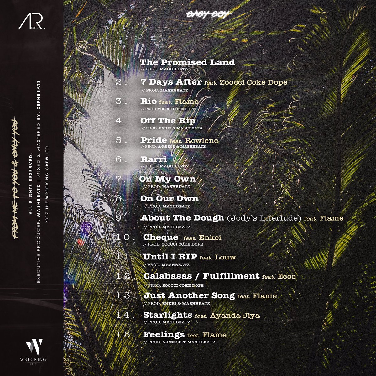 NitelifePartyCa's tweet image. SLS Album:
⠀
👥 @reece_youngking 
⠀
💽 From Me To You &amp;amp; Only You
⠀
🏠 @WreckingCrew_ZA 
⠀
🌐▶️ itunes.apple.com/za/album/from-…
⠀
#SupportLocalSundays